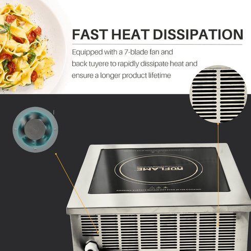 5000W Commercial Induction Cooktop for Business (5 kw)